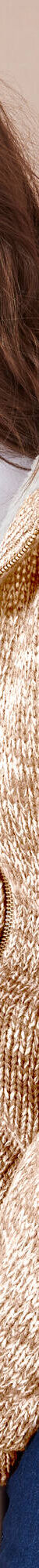 Gilet zippé fourré maille moulinée (beige chiné) Gilet zippé fourré maille moulinée (beige chiné)